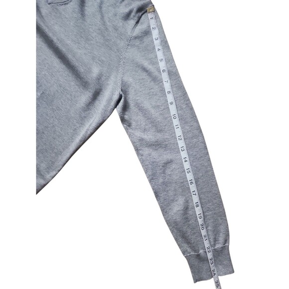 Brooks Brothers Supima Cotton Sweater Mens M Gray V-neck Preppy Old Money Office - Picture 7 of 7